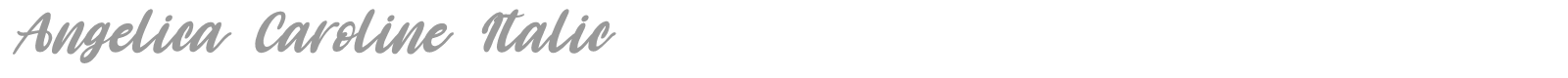 Angelica Caroline font preview